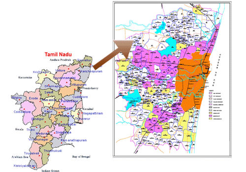 Chennai Metropolitan Area Map
