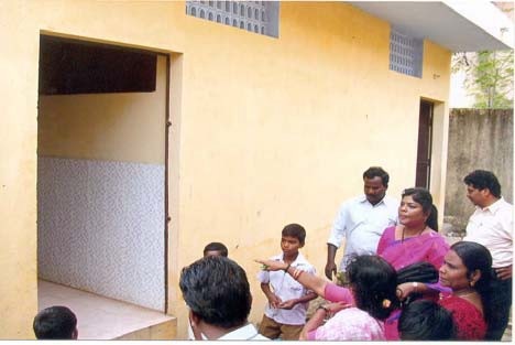 Toilets in Adi Dravida School, Maduravoyal